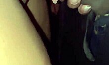 wife, why you rubbing that black cock in your pussy without condom at the glory hole?