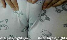 Pajama Masturbation with Big Ass Milf and Wet Curvy Tits