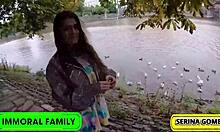 Dean and Dan double team petite Serina Gomez in Prague pounding