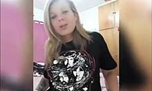 I feel so excited playing with my big pierced boobs on webcam.