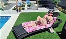 Amateur Spanish Pornstar Enjoys Pool and Foosball Game