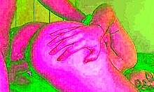 Redhead Amateur Couple's Homemade Fun: Monster Cock Fucks Pussy With Pink Socks On For Intense Orgasm