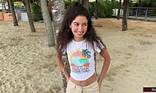 Wow, stole a girl from her cuckold husband on a public beach! Fucked her hard right there! 😍