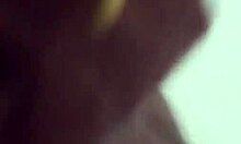 This amateur is cumming hard on his big cock in a solo session.