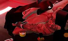 Famous Colombian Nyla interacts intensely with her black partner.