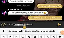 Famous Colombian Nyla interacts intensely with her black partner.