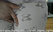 Pajama Masturbation with Big Ass Milf and Wet Curvy Tits