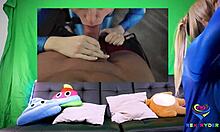 blonde teen cosplay slut sucks cock and gets pussy fucked in taboo costumes!