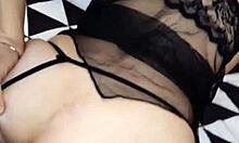 slender mature woman enjoys time with husband's friends