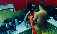 beautiful slender wife rough fucked in kitchen 😈