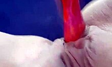 Amateur teen masturbates with dildo!