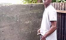 Strangersforsex SFS escort films De Rose guy showing prostate pee tricks in bathroom