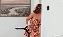 My wicked stepmother in bedroom with dildo