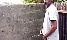 Strangersforsex SFS escort films De Rose guy showing prostate pee tricks in bathroom