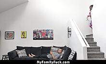 Stepmom Blindfolds Daddy While I Service His Hard Dick