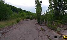 hunt4k brunette picks up stranger for anal fuck