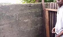 Strangersforsex SFS escort films De Rose guy showing prostate pee tricks in bathroom