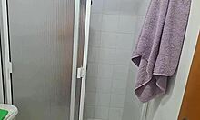I Jerk Off Watching My Stepsister Shower Until She Catches Me and Craves My Cock