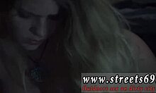 british teen 18+ feels intense bondage pleasure outdoors in the rain