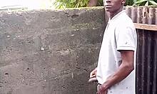 Strangersforsex SFS escort films De Rose guy showing prostate pee tricks in bathroom