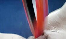 Amateur teen masturbates with dildo!