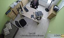 damn, blonde miss banged hard for loan cash