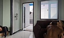 I was surprissed seeing my friend eat that big-assed bbw's cunt