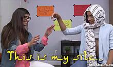 Mia Khalifa Trains Muslim Friend To Suck Cock