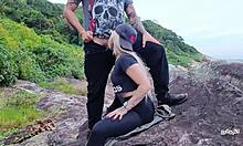 Taking My Step-Sister To The Beach For Oral Pleasure