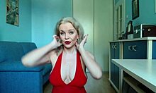 Mommy feels crazy and horny home alone with dildo