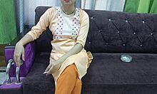 Indian boyfriend convinces girlfriend for first time sex on ranch