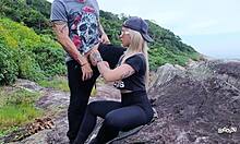 Taking My Step-Sister To The Beach For Oral Pleasure