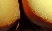 Mature Cougar Flashes Huge Pussy Lips While Bent Over in Amateur Wife Scene