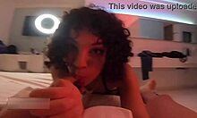 morena gostosa swallows it all deep in fetish dorm room with bbw roommate