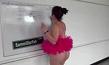 Remote controlled milf helpless against being controlled and humiliated with big ass and gagging