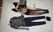 Underwear fetish striptease with ripped clothes 😏