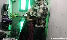 indian couple fucking in kitchen