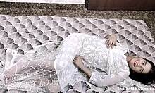 Skinny indian milf burns with intense sex