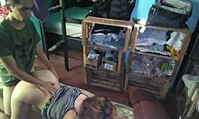 Bald guy fucks pretty latina between drawers 😏