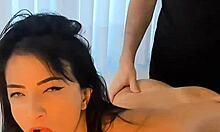 Sexy Latina teases and fucks at pole dance, try not to cum.