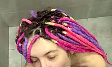 i squirted huge after the cumshot and ate the sperm in the bedroom shower