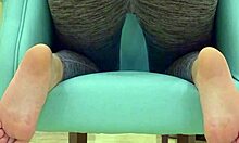 teen babe teases sugar daddy in tight leggings during workout photoshoot