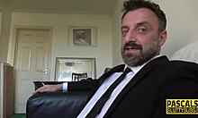 Dominated Sub Throats Cock in Rough Scottish BDSM Session!