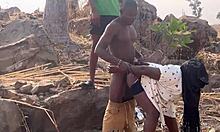 Quick doggystyle fuck on mountain top