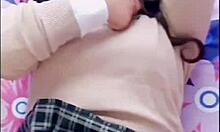 Amateur sucks cock in homemade sex