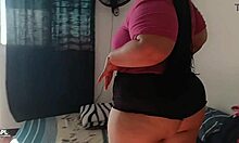 my neighbor teases me with her big ass on the balcony, but now she's in my room for ass eating and creampie