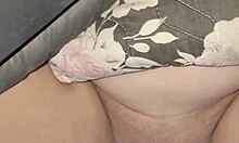 I fuck my wife's chubby friend doggystyle with big pussy close-up cum on belly