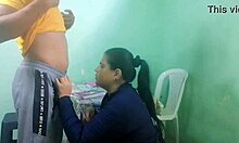 Stepmother's Great Ass Fucked by Stepson in Husband's Office