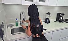 horny colombian seduces plumber and rides his big cock alejandra palacios