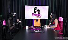 ramona 69 swing cast with tifany rocha sheer red lingerie bdsm amateurs!